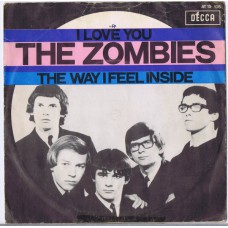 ZOMBIES I Love You / The Way I Feel Inside (Decca ‎– 15 106 AT) Holland 1968 PS 45